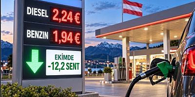 Avusturya’da Dizel 2,24, Benzin 1,94 Avro: Ekimde 12,2 Sentlik İndirim Geliyor