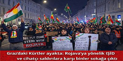 Graz’daki Kürtler Ayakta: Rojava’ya Yönelik IŞİD ve Cihatçı Saldırılara Karşı Binler Sokağa Çıktı
