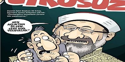 Haftalık mizah dergisi Uykusuz ‘Ali Erbaş’ kapak yaptı