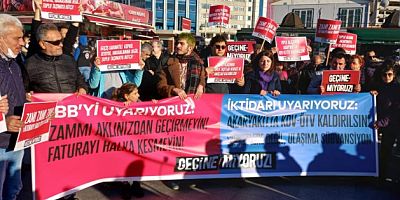 İstanbul’da ulaşım zamlarına karşı Geçinemiyoruz eylemi