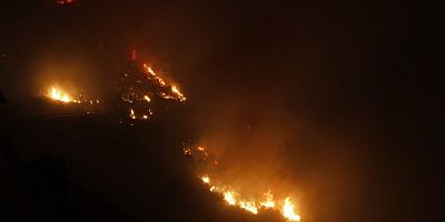 Mersin Günar’da çıkan orman yangını devam ediyor 
