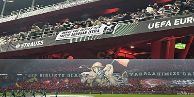 Trabzonspor maçında Erdoğan istifa pankartı