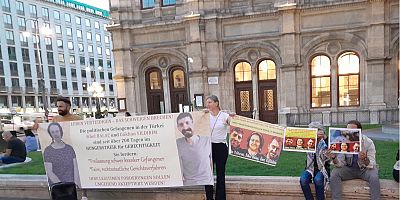 Viyana'da Türkiye ve Filistin'li tutsaklar için eylem 
